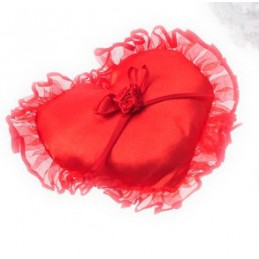 Poduszeczka serce 4szt/paczka WHITE/IVORY/RED..16 cm