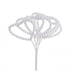 Pęczek- serduszka z koralików 4szt/paczka..11 cm