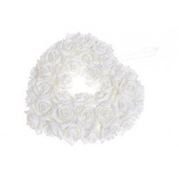 Serce z róż piankowych..27 cm -zawieszka