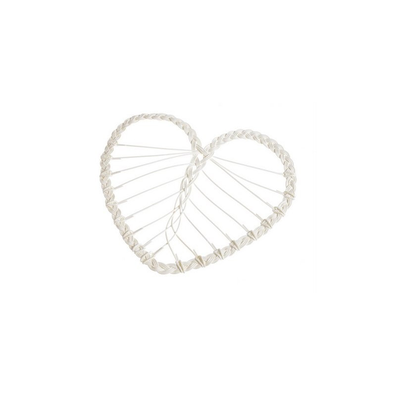 Baza florystyczna liść rattan wyb. 30cm..W.30 x H.27 cm