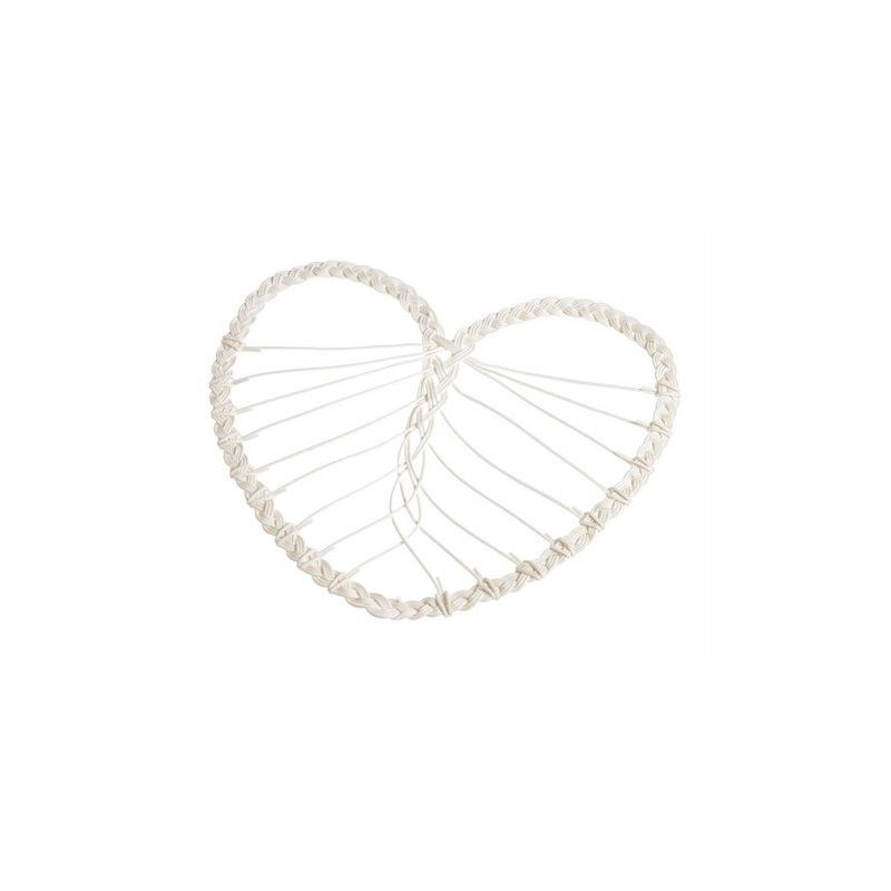 Baza florystyczna liść rattan wyb. 40 cm..W.40 x H.35 cm