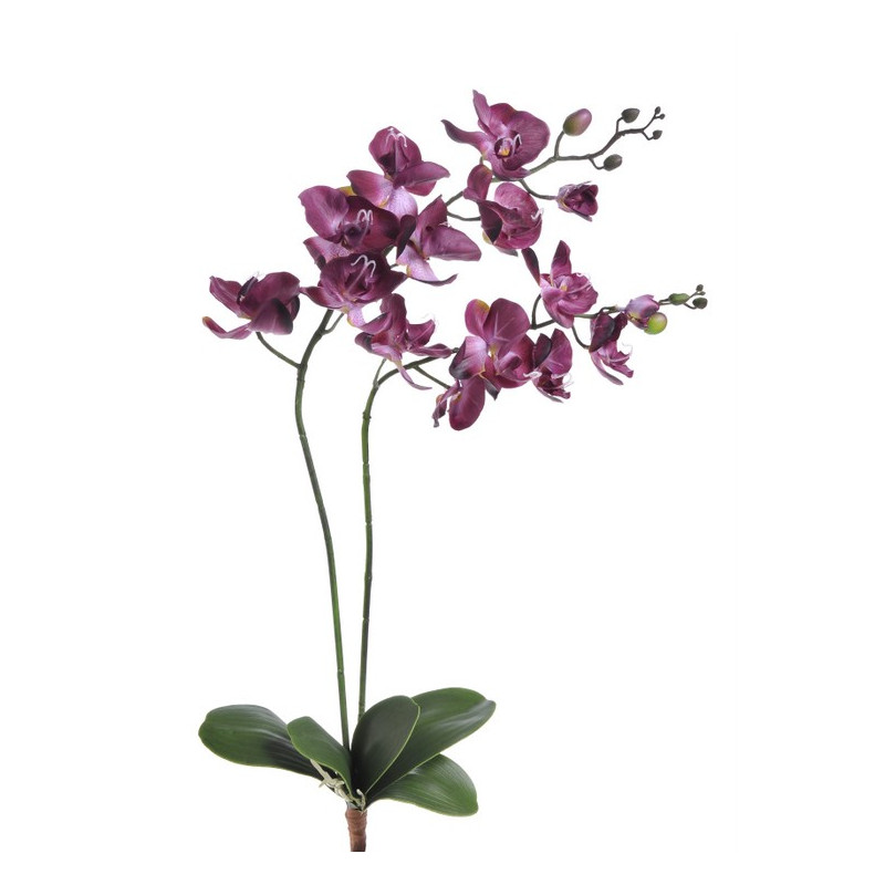 Storczyk gumowy z liściem x 2, 87 cm