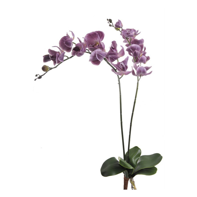 Storczyk gumowy z liściem x 2, 87 cm