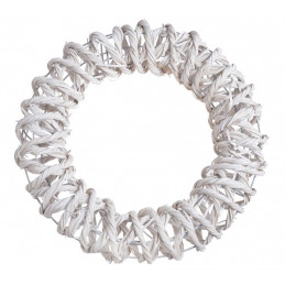 Wianek..40 cm WHITE WASH