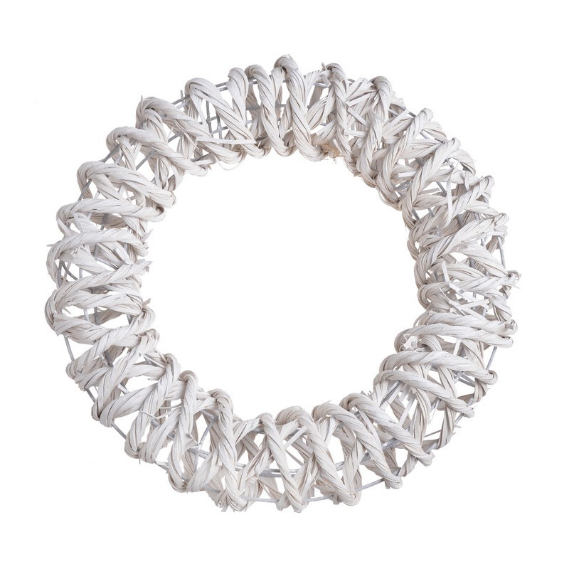 Wianek..40 cm WHITE WASH