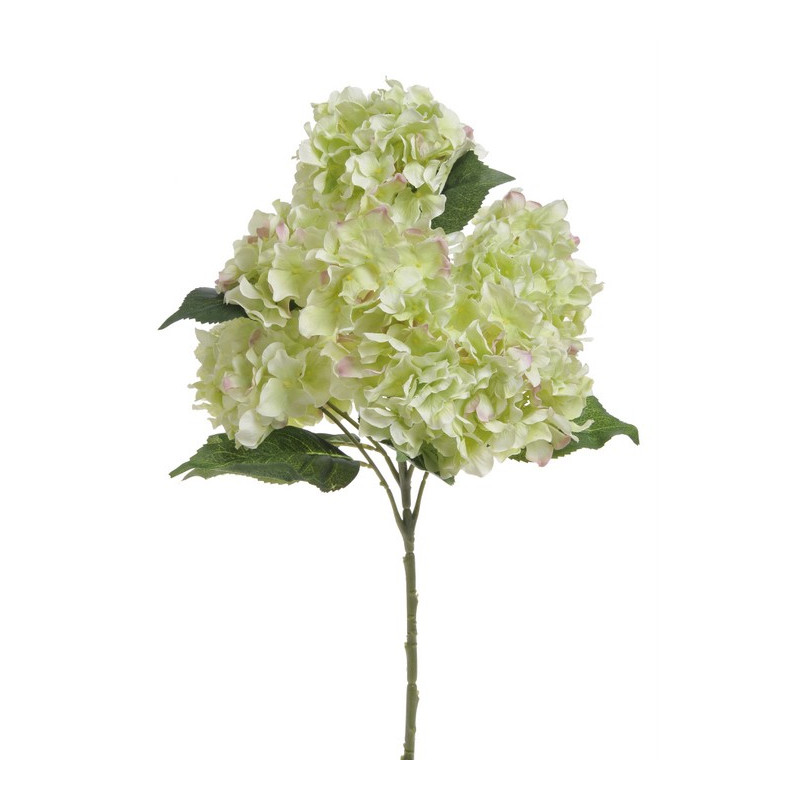 Hortensja krzak, jasne liście 60 cm - sztuczny kwiat
