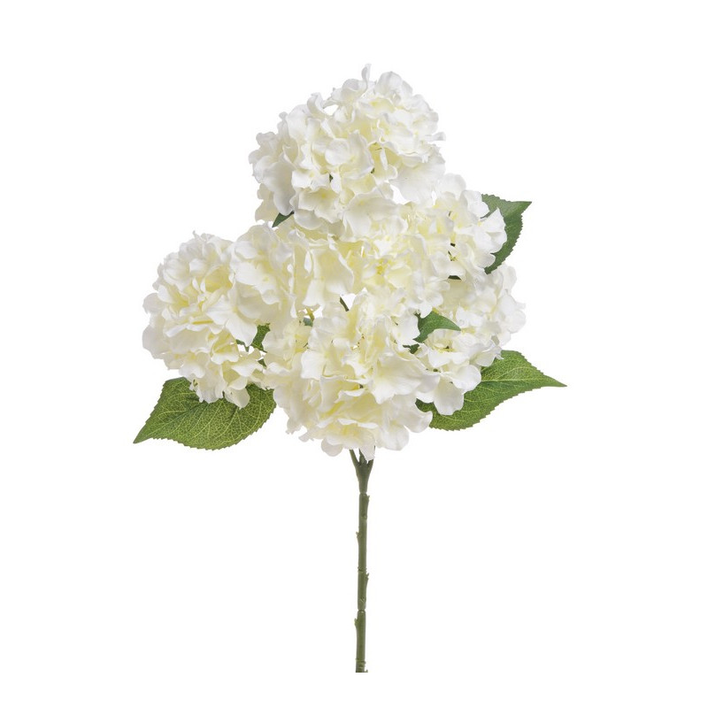 Hortensja krzak, jasne liście 60 cm - sztuczny kwiat