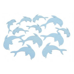 Wykrawanki delfinki 12szt-pacz..5cm, 7cm