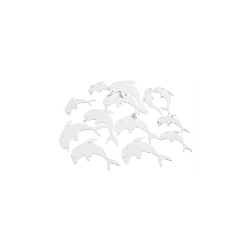 Wykrawanki delfinki 12szt-pacz..5cm, 7cm