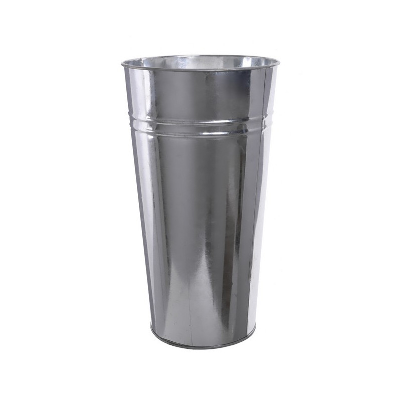 Wazon metalowy 19,3 x H35,6cm ocynkowany  -super jakość