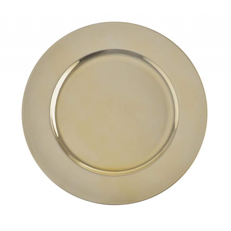 Talerz dekoracyjny jak aluminiowy 33x33x2 cm