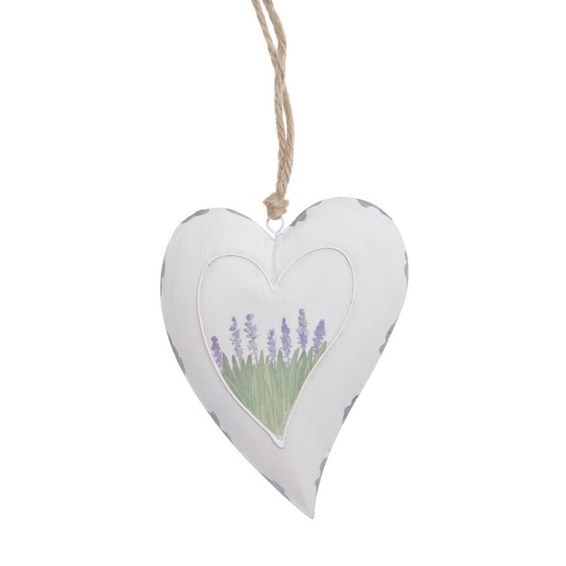 Serce L z lawendą zawieszka...16cm