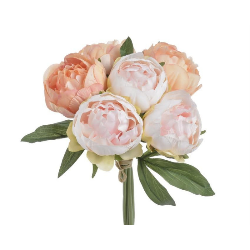 Bukiet piwonii x6 27cm - sztuczna roślina