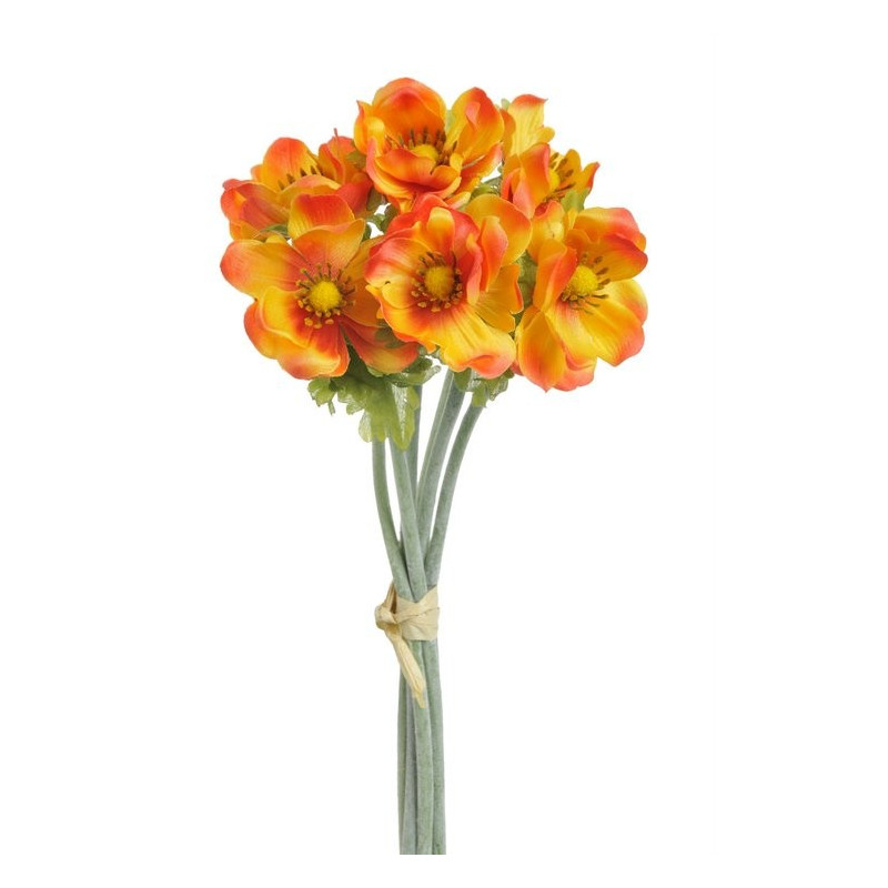 Anemon 6szt-pęczek 33 cm - sztuczna roślina ( kolory wiosenne oraz jesienne )