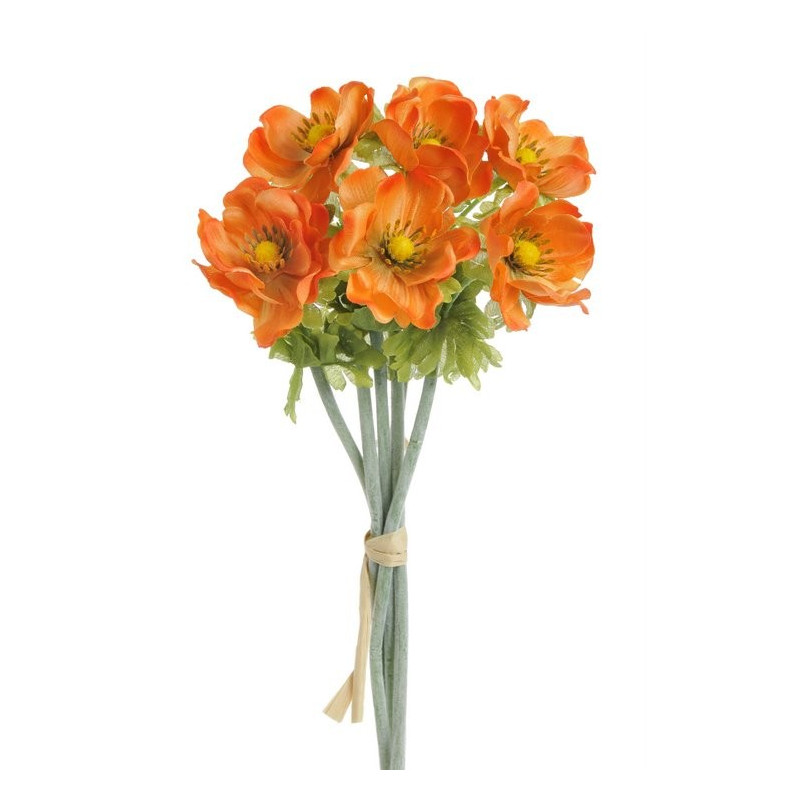 Anemon 6szt-pęczek 33 cm - sztuczna roślina ( kolory wiosenne oraz jesienne )