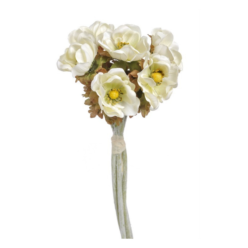 Anemon 6szt-pęczek 33 cm - sztuczna roślina ( kolory wiosenne oraz jesienne )