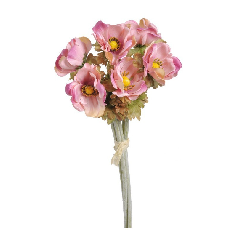 Anemon 6szt-pęczek 33 cm - sztuczna roślina ( kolory wiosenne oraz jesienne )