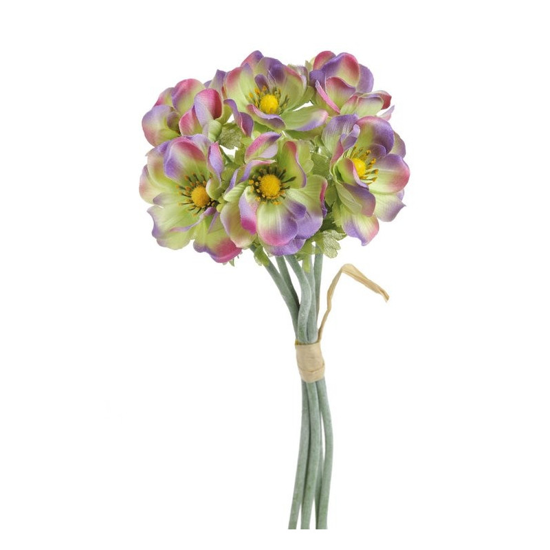 Anemon 6szt-pęczek 33 cm - sztuczna roślina ( kolory wiosenne oraz jesienne )