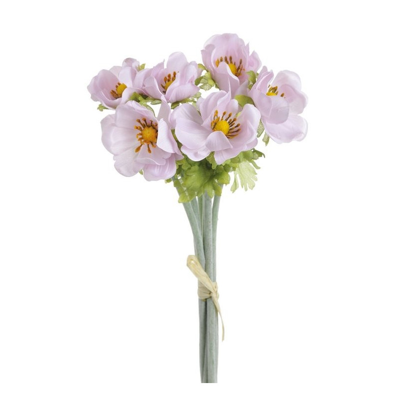 Anemon 6szt-pęczek 33 cm - sztuczna roślina ( kolory wiosenne oraz jesienne )