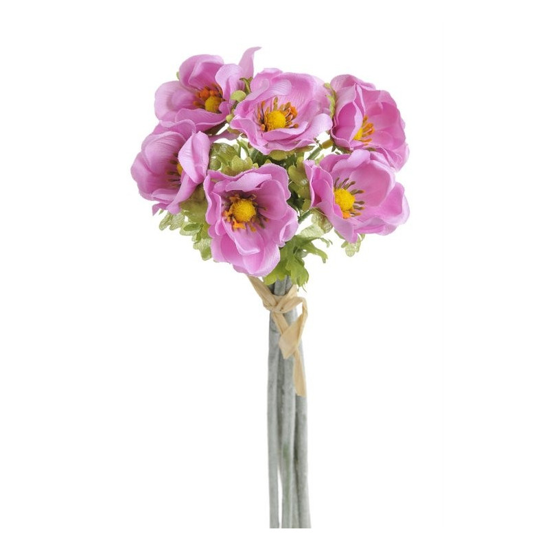 Anemon 6szt-pęczek 33 cm - sztuczna roślina ( kolory wiosenne oraz jesienne )