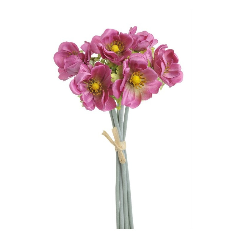 Anemon 6szt-pęczek 33 cm - sztuczna roślina ( kolory wiosenne oraz jesienne )