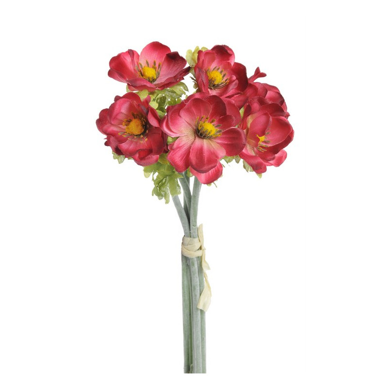 Anemon 6szt-pęczek 33 cm - sztuczna roślina ( kolory wiosenne oraz jesienne )