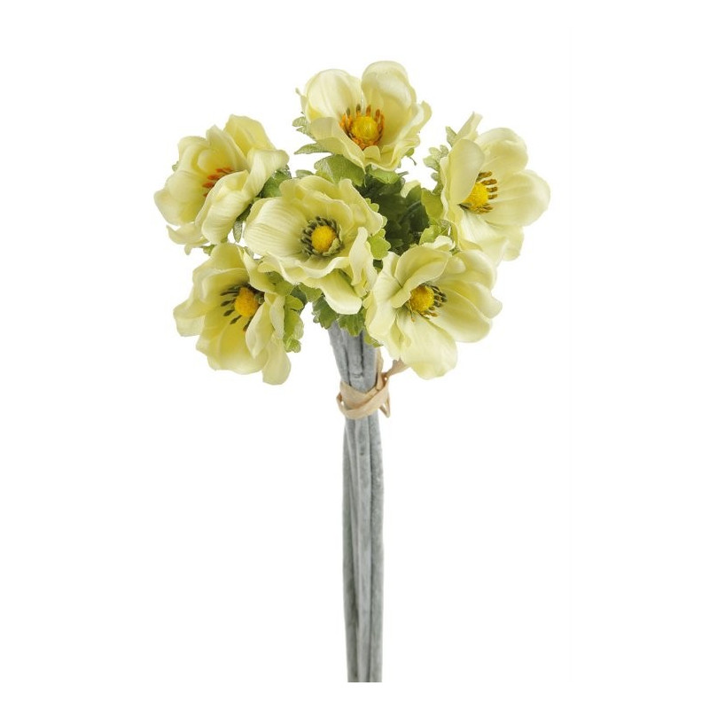 Anemon 6szt-pęczek 33 cm - sztuczna roślina ( kolory wiosenne oraz jesienne )