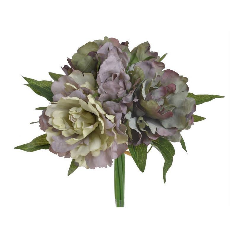 Bukiet piwonii 3+3..28 cm - sztuczna roślina