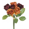 Bukiet róż miks x 7, 25 cm - sztuczna roślina