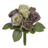 Bukiet róż miks x 7, 25 cm - sztuczna roślina