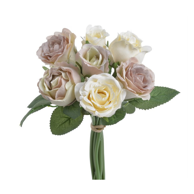 Bukiet róż miks x 7, 25 cm - sztuczna roślina