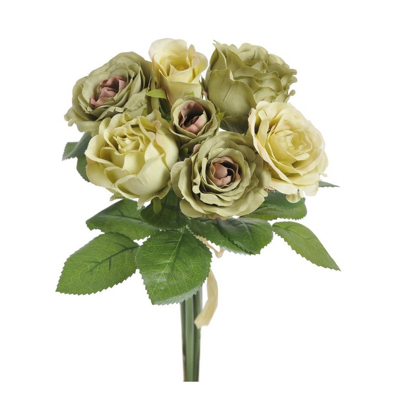 Bukiet róż miks x 7, 25 cm - sztuczna roślina
