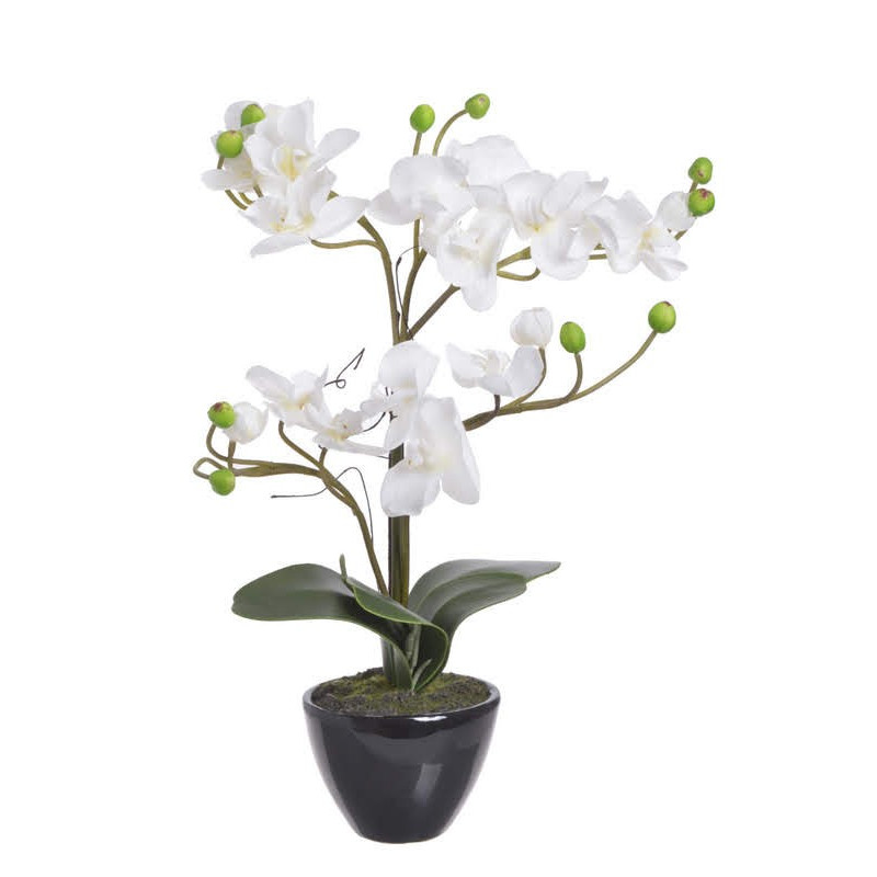 Storczyk w doniczce x2 48 cm - sztuczna roślina
