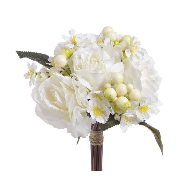 Bukiet z różami..30 cm bukiet/10sztuk - sztuczna roślina