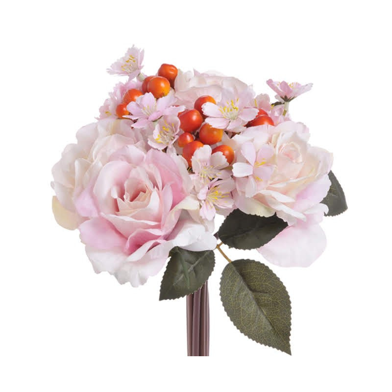 Bukiet z różami..30 cm bukiet/10sztuk - sztuczna roślina