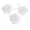 Główki róż piankowych na druciku 4 cm 8szt/paczka