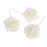 Główki róż piankowych na druciku 4 cm 8szt/paczka
