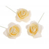 Główki róż piankowych na druciku 4 cm 8szt/paczka