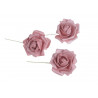 Główki róż piankowych na druciku 4 cm 8szt/paczka