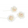 Główki róż piankowych na druciku 4 cm 8szt/paczka