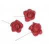 Główki róż piankowych na druciku 4 cm 8szt/paczka
