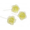 Główki róż piankowych na druciku 4 cm 8szt/paczka