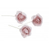 Główki róż piankowych na druciku 4 cm 8szt/paczka