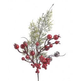 Pik świąteczny z głogiem 36 cm - artykuł dekoracyjny