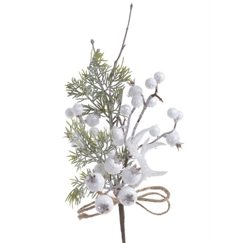 Pik z rogiem i głogiem 36 cm - artykuł dekoracyjny