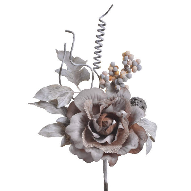 Róża koronkowa pik..25 cm - sztuczna roślina