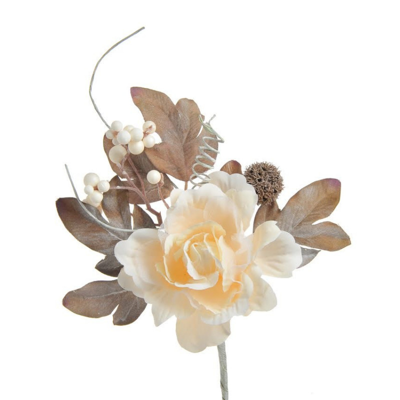 Róża koronkowa pik..25 cm - sztuczna roślina