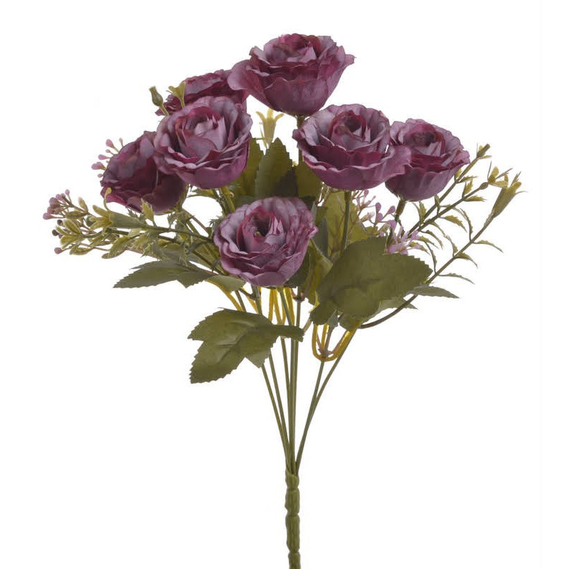 Bukiecik różyczek x7..30 cm - sztuczna roslina