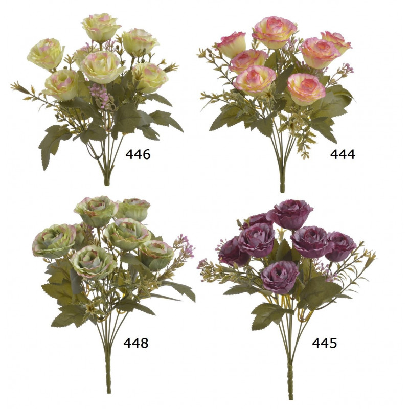 Bukiecik różyczek x7..30 cm - sztuczna roslina