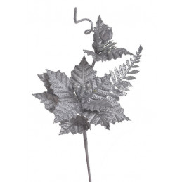 Pik brokacony poinsecja x2..28 cm - artykuł dekoracyjny